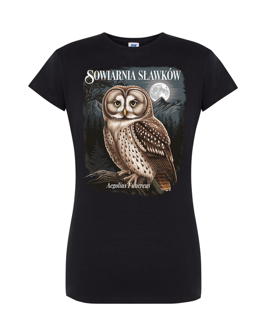 koszulka damska - sowa Aegolius funereus