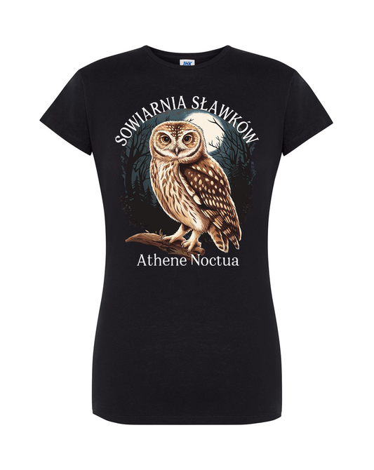 koszulka damska - sowa Athene noctua