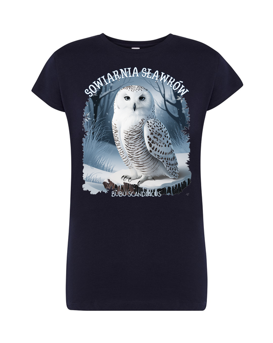 koszulka damska - sowa Bubo scandiacus