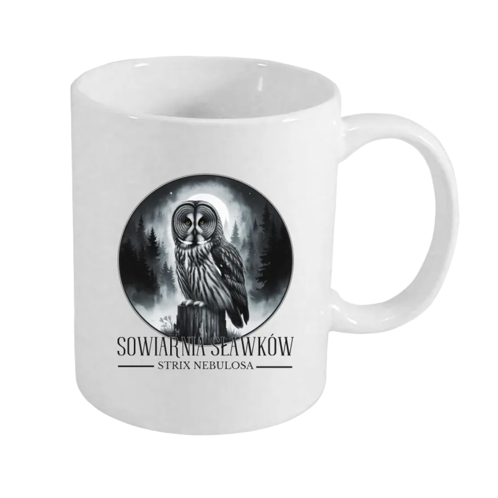 kubek klasyczny sowa Strix nebulosa