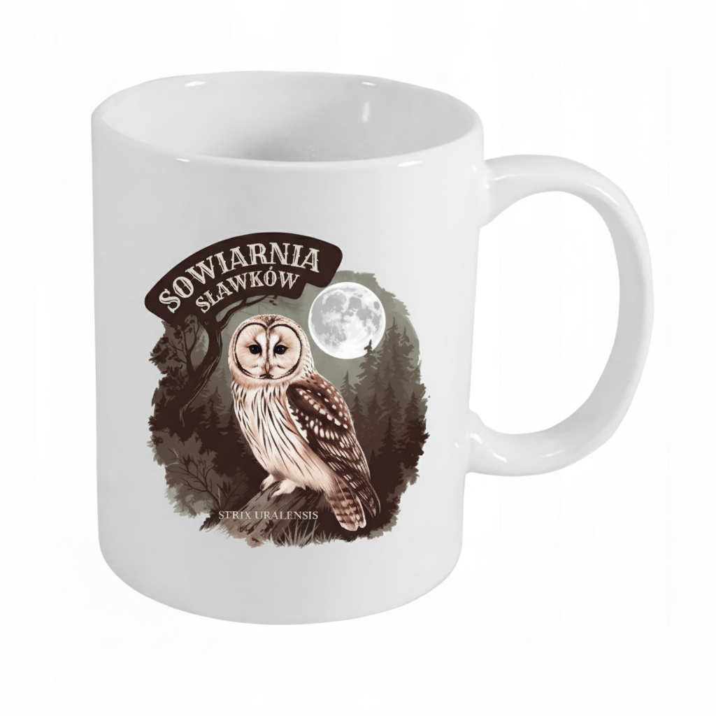 kubek klasyczny sowa Strix uralensis