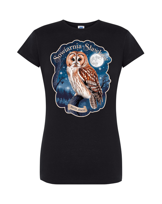 koszulka damska - sowa Strix aluco