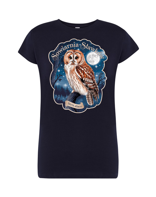 koszulka damska - sowa Strix aluco
