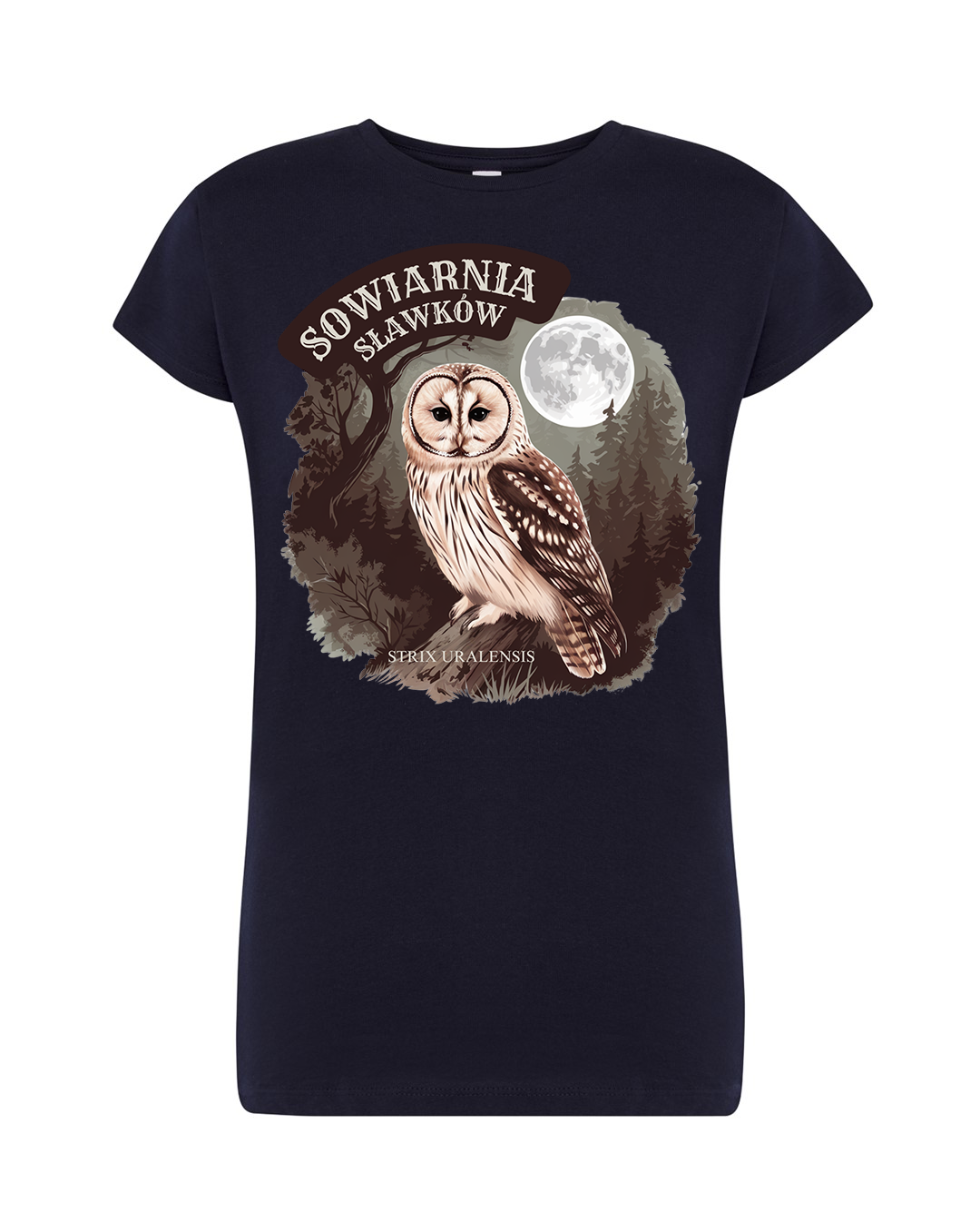 koszulka damska - sowa Strix uralensis