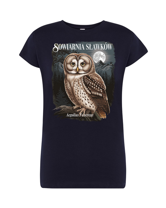 koszulka damska - sowa Aegolius funereus