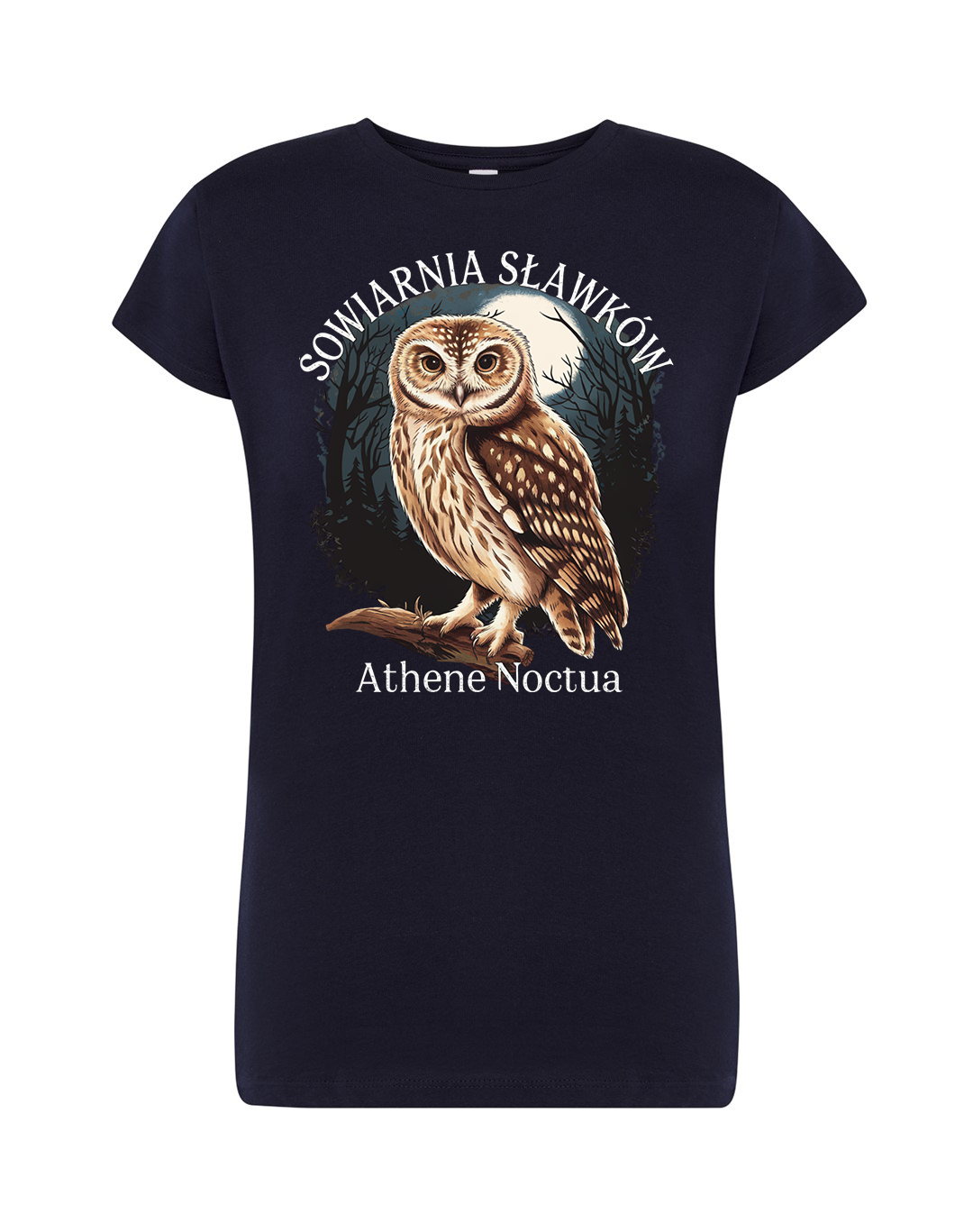koszulka damska - sowa Athene noctua