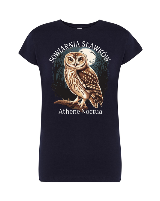 koszulka damska - sowa Athene noctua
