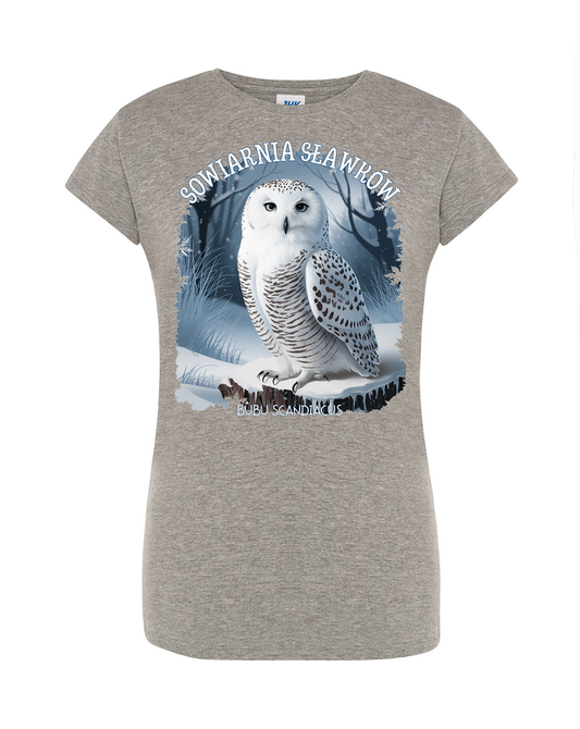 koszulka damska - sowa Bubo scandiacus