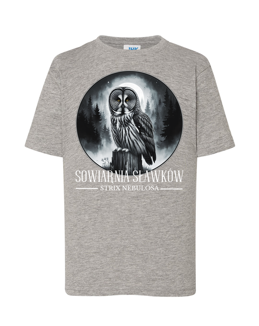 koszulka dziecięca - sowa Strix nebulosa