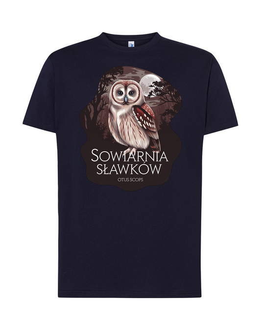 koszulka męska - sowa Otus scops