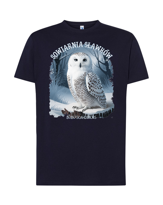 koszulka męska - sowa Bubo scandiacus