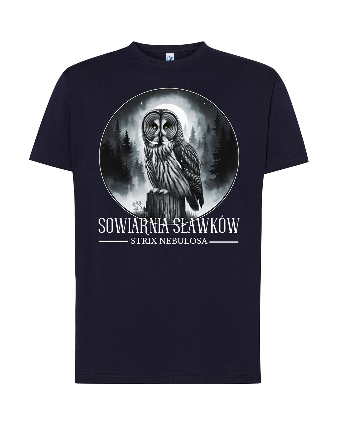 koszulka męska - sowa Strix nebulosa