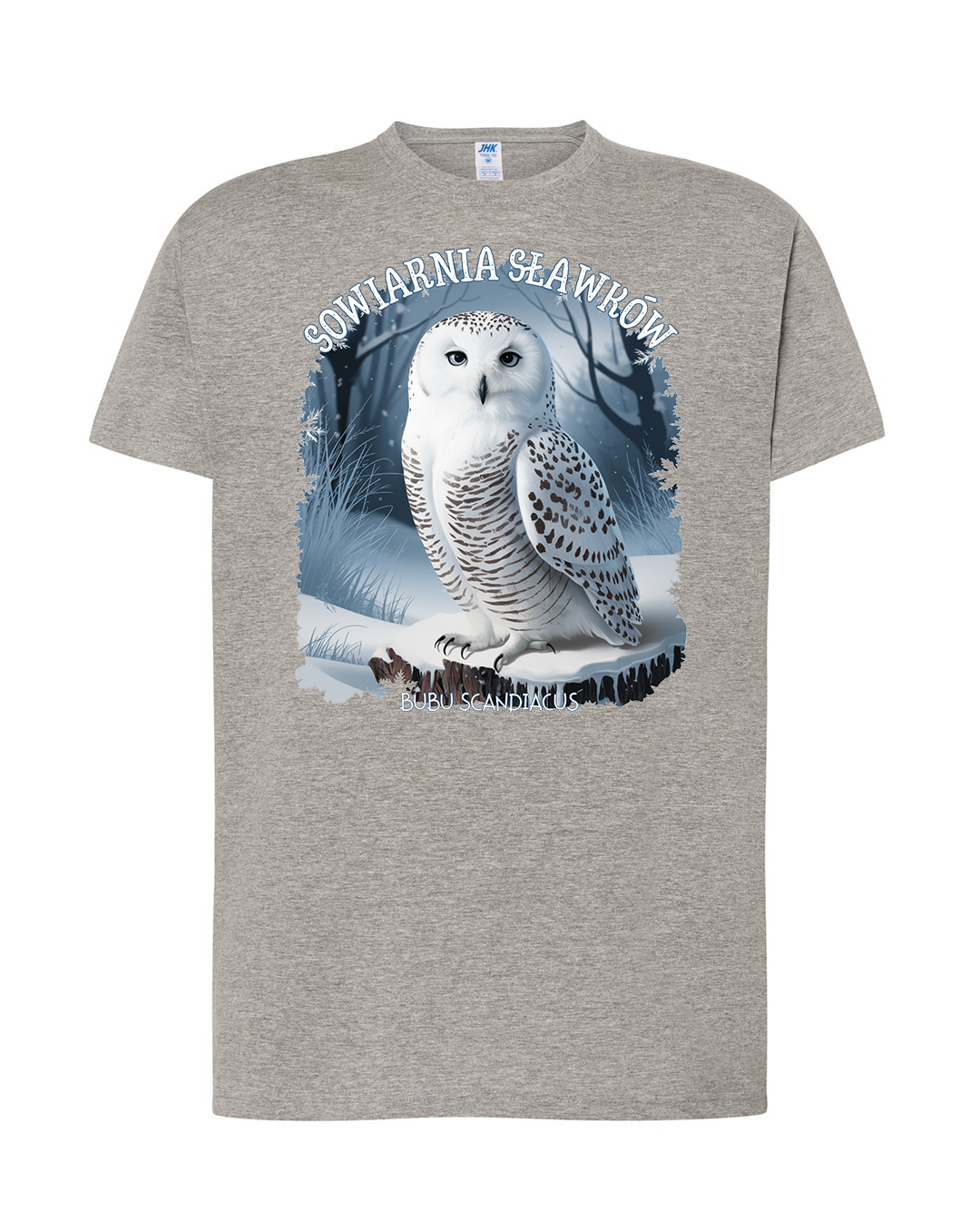 koszulka męska - sowa Bubo scandiacus